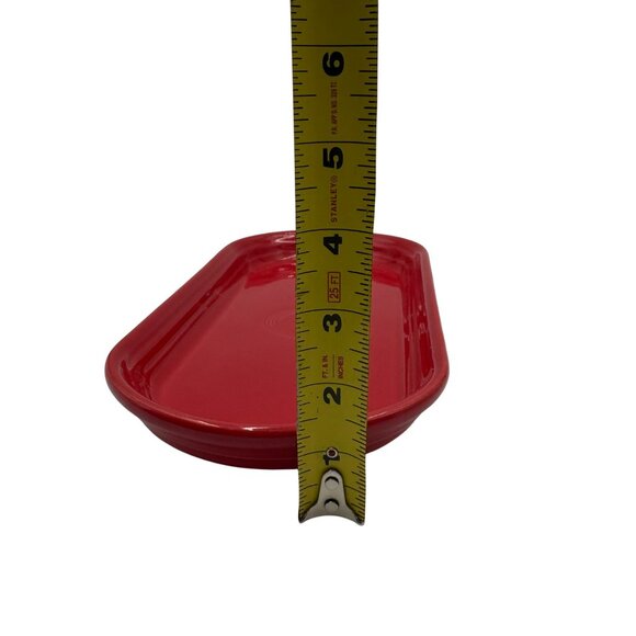 Fiestaware Bread Platter Utility Tray in Scarlet Red - Picture 8 of 10